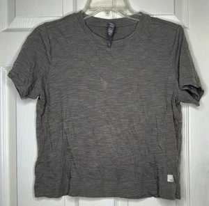 Top camicia donna VUORI grigio erica scuro manica corta 100% cotone Pima taglia small - Foto 1 di 4