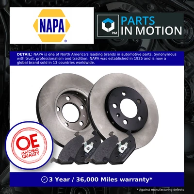 2x Vented Brake Discs and Pads fits VW POLO Mk5 1.0 Front 14 to 17 256mm Set New - Image 1 of 4