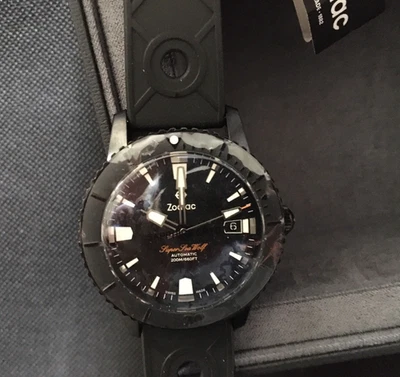 Compresor Zodiac ZO9289 Super Seawolf 53, 200 m automático hecho en Suiza Buzo Foto 1 de 4