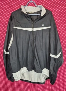 PEARL iZUMI Mens Elite Barrier Cycling Windbreaker Jacket black/white Sz XXL - Picture 1 of 5