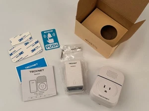 TECKNET Timbre Inalámbrico para Hogar Timbre Autoalimentado Timbres Pulsador *NUEVO - Imagen 1 de 9