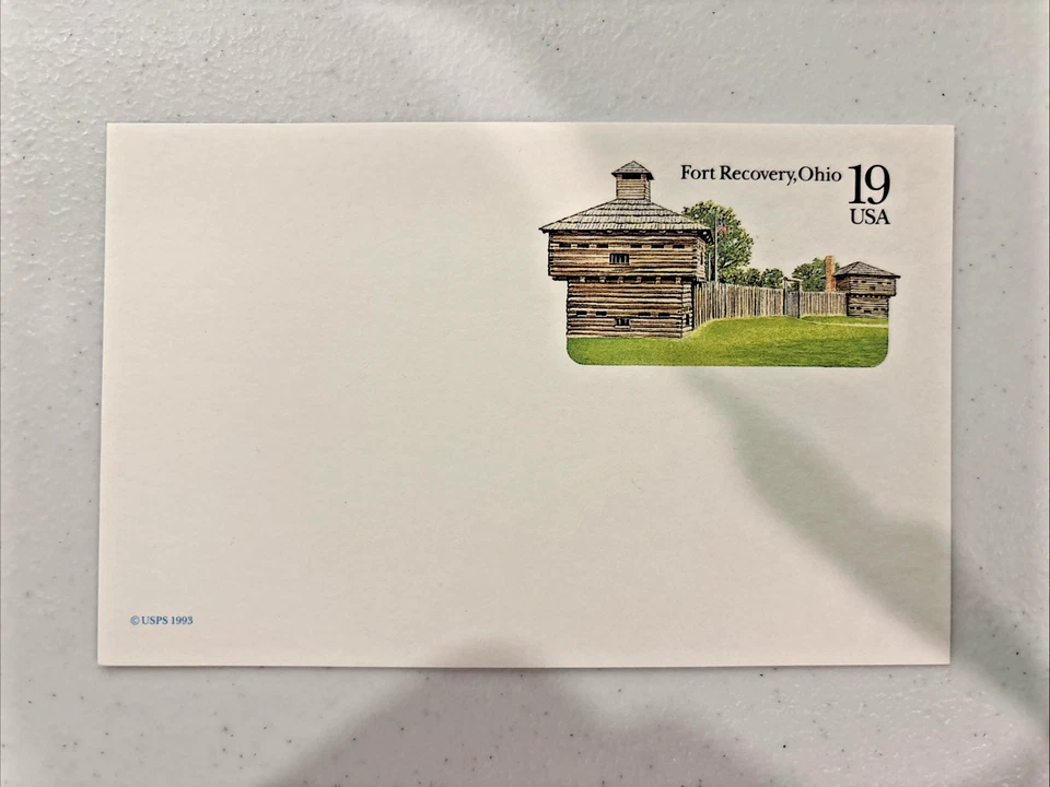 1993 19c Fort Recovery Ohio Postal Card #UX169 - Image 1 of 1