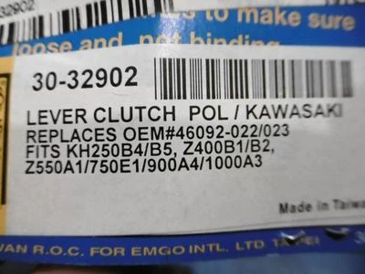 Palanca de embrague Emgo Kawasaki OEM # 46092-022/023 30-32902 KZ1000 H1 KZ400 HB7 Foto 1 de 2