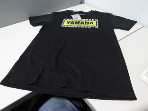 NOS NWT Yamaha Black & Yellow Retro Graphic Cotton Tee Size M 3030-21603 - Picture 1 of 6