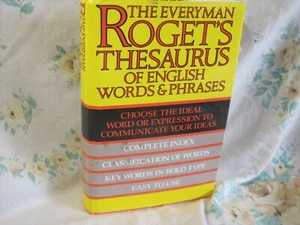 The Everyman ROGET'S Thesaurus of English Words and phrases (hardcover 1986) - Picture 1 of 4