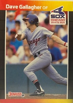 1989 Donruss #384 Dave Gallagher - Chicago White Sox  - Image 1 of 2