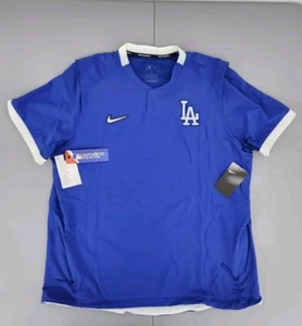 Nike Dodgers Authentic Collection Short Sleeve Hot Pullover Jacket Men's Large - Picture 1 of 14