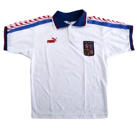 CZECH REPUBLIC 1996 Puma Away Football Shirt XS Mens Vintage Soccer Jersey Cover