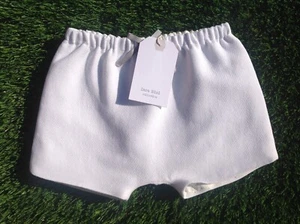 Mini Pantalones Cortos ZARA Unisex Bermudas con Cordón Blanco 6-9 O 9-12 Meses - Imagen 1 de 4