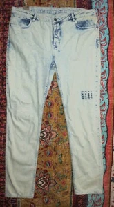 NWT Men's 40 x 33 Ksubi Van Winkle Slim Fit Stretch Jeans MPS23DJ014 010 White - Picture 1 of 11