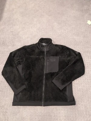 Chaqueta Mountain Hardwear Hombre XL Negra Polartec High Loft Polar Cremallera Completa Libre 🚢 Foto 1 de 4