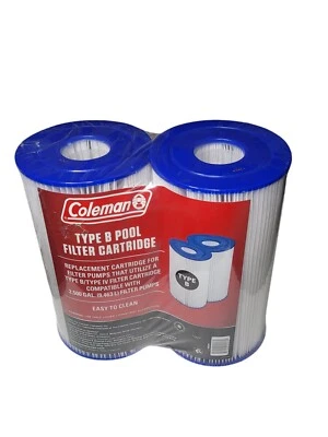 2-pack Coleman Type B Type IV Pool Filter Replacement Cartridges Two Filters - Image 1 of 4