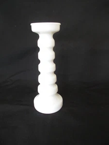 Vintage Anchor Hocking Milk Glass Spindle Candlestick Flower Bud Vase USA 8 1/4" - Picture 1 of 4