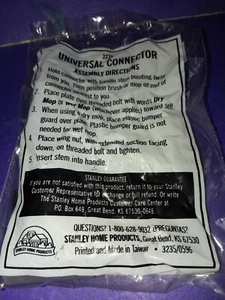 [E4] --- NOS Stanley Home Prod. Universal Verbinder 3235 für Nass-/Trockenwischer Neu in Verpackung  - Bild 1 von 5
