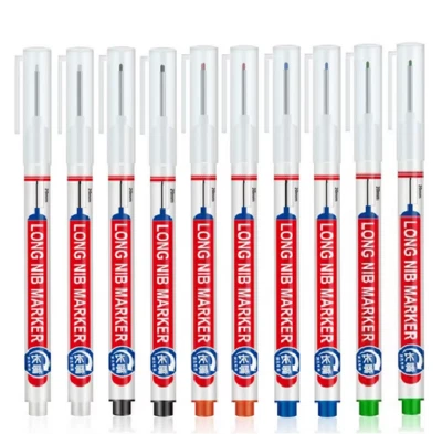 Lange Feder Kopf Marker Long NIB Marker Holzbearbeitung Zimmermann Stifte in 5 F - Bild 1 von 3