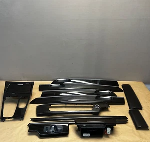 07-15 OEM BMW F02 750i Central Console Dash Doors Fine Wood Interior Trim SET - Picture 1 of 17