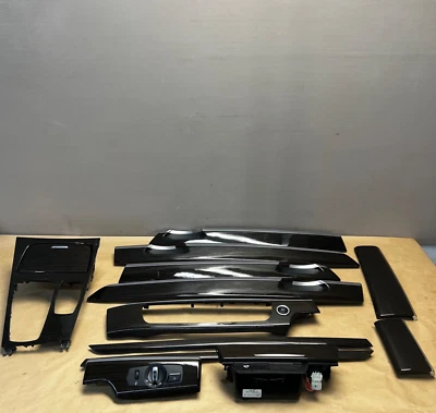 07-15 OEM BMW F02 750i Consola Central Salpicadero Puertas Madera Fina Interior Juego de molduras Foto 1 de 4