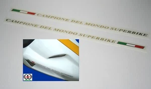 Juego de calcomanías/pegatinas de asiento SBK CAMPEÓN DEL MUNDO Ducati 748 916 996 998 - Imagen 1 de 1