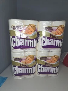 Vintage Charmin Plush Toilet Paper Bathroom Paper Soft Roll 16 Rolls Stronger - Picture 1 of 8