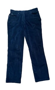 Women’s Corduroy Trousers size 10 Black W30 x L28 - Picture 1 of 2