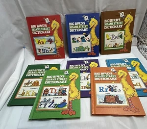 Big Bird's Sesame Street Dictionary Volume 1-8 Complete Set A-Z 1981 Muppets HC - Picture 1 of 5