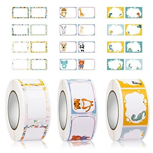 Geoyien Cartoon Sticker Roll, Cute Label Stickers Roll - Image 1 of 1