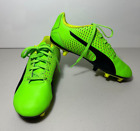 Puma Adreno III Boys Green & Black Lace Up Firm Ground Cleats