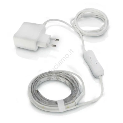 STRISCIA LED SMD interruttore 3 METRI STRIP BOBINA IP 20 calda con ALIMENTATORE  - Immagine 1 di 3