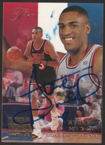 1994 Flair USA Basketball #91 Steve Smith IP autograph signed card - Picture 1 of 1