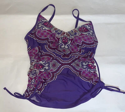 Nuevo traje de baño tankini PRANA Moorea para mujer Top almohadillas extraíbles XS Foto 1 de 4