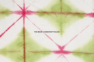 By Yard Indian Cotton Hand Tie Dye Fabric Jaipuri Decor Shibori Print Fabric Art - Picture 1 of 3