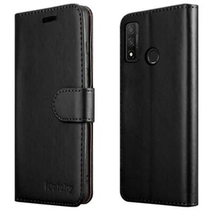For Huawei P Smart 2020 Phone Case Leather Wallet Flip Stand Cover - Picture 1 of 74