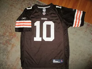 MAGLIA BRADY QUINN CLEVELAND BROWNS 10 Notre Dame Reebok YOUTH XL (18-20) - Foto 1 di 5