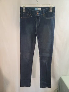 VTG Levi Signature Strauss Girl’s Size 14 Skinny Jeans Dark Blue - Picture 1 of 4