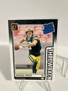 2024 Donruss #30 Michael Pratt Rated Rookie Throwback! Packers - Picture 1 of 2