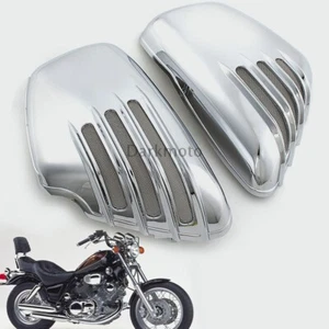 Chrome Battery Side Cover For Yamaha XV 700 750 1000 1100 Virago Left & Right - Picture 1 of 13