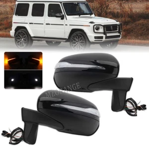 2x Electric Black Door Mirror Assembly For Mercedes Benz G-Class W463 1992-2012 - Picture 1 of 10