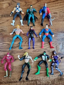 (Lot of 10) Mix Of DC Comics Kenner & Hasbro 1990's Action Figures. Good Joints - Picture 1 of 24