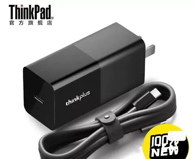 Cable cargador USB-C súper rápido Lenovo Thinkplus GaN 65W para Samsung Huawei Foto 1 de 3