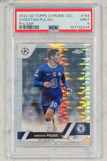 2022-23 Topps Chrome UCC - Christian Pulisic - Pulsar - PSA 9 - Pop 1 - Image 1 of 2