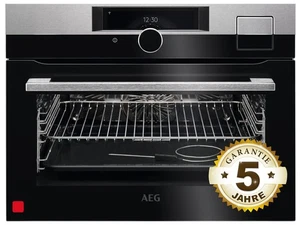 Kompakt-Dampfbackofen SteamPro AEG KSK998290M Edelstahl - Bild 1 von 8