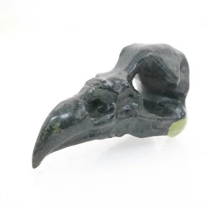 3" Lotus Flower Stone Carved Eagle Crystal Skull Pendant Crystal Healing - Picture 1 of 6