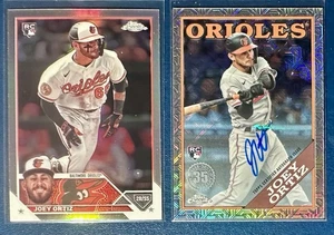 JOEY ORTIZ (2) 2023 Topps Actualización Ref 1988 Cromo Plata Pack Mojo Auto SP RC/99 - Imagen 1 de 2