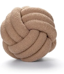 Knotted Ball Throw Pillow Ultra Soft Companionship Decorative Hand-woven Knotted - Picture 1 of 4