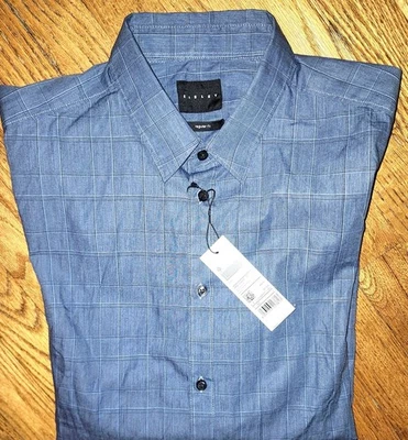 Nueva Camisa Para Hombres Sisley Calce Regular Con Botones Talla Grande Foto 1 de 2