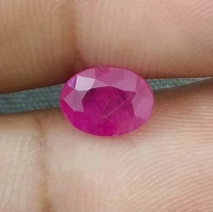 GSI Certified 1.54ct Natural Unheated Mozambique Red Ruby Gemstone - Picture 1 of 8