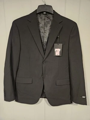 DKNY Men's Sport Coat Suit Blazer 38S Jacket Black NWT Single Breasted Classic  - Image 1 of 4