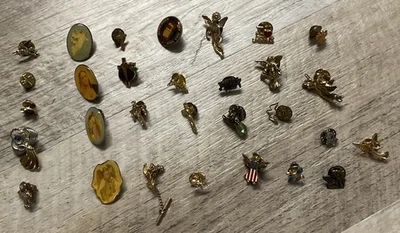 Ангел-хранитель херувим крест булавка брошь католические религиозные ювелирные изделия лот из 30 - Изображение 1 из 3