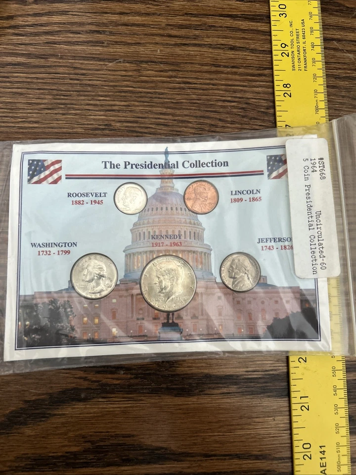 1964 (5) US Coin Presidential Collection Set - Uncirculated 1994 Littleton Coin - Image 1 of 4