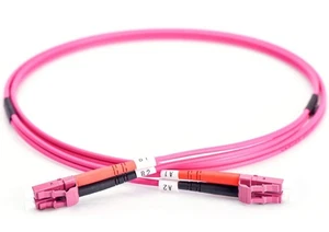 Câble patch multimode fibre DIGITUS OM4 LC / LC 1m violet câble réseau câble - Photo 1/3
